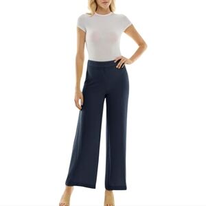 Anne Klein Stretch Black wide leg trouser dress pants plus size 18W